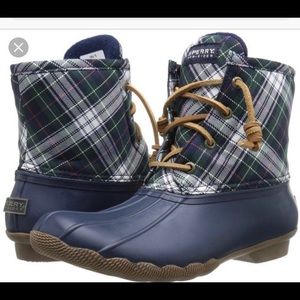 Sperry barely worn duck rain boots size 8